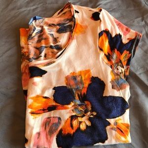 Knit floral top